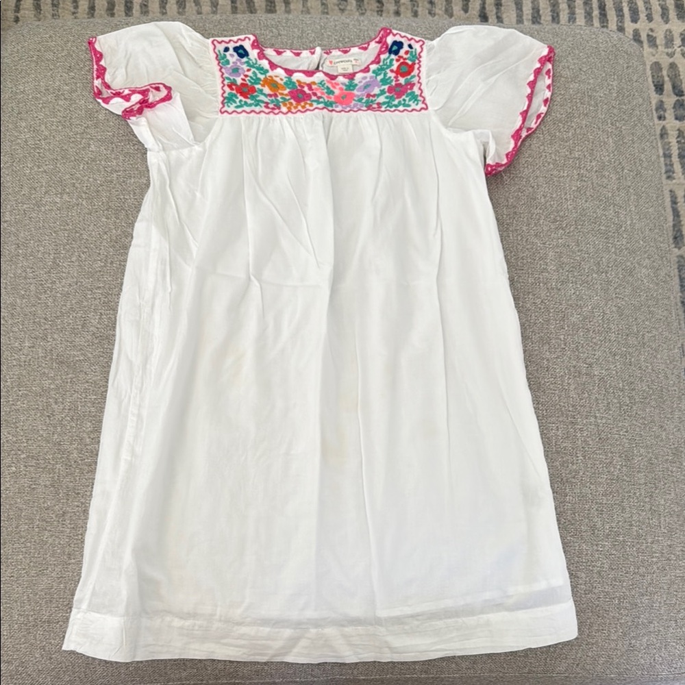 Crewcuts size 8 dress with Colorful Embroidery